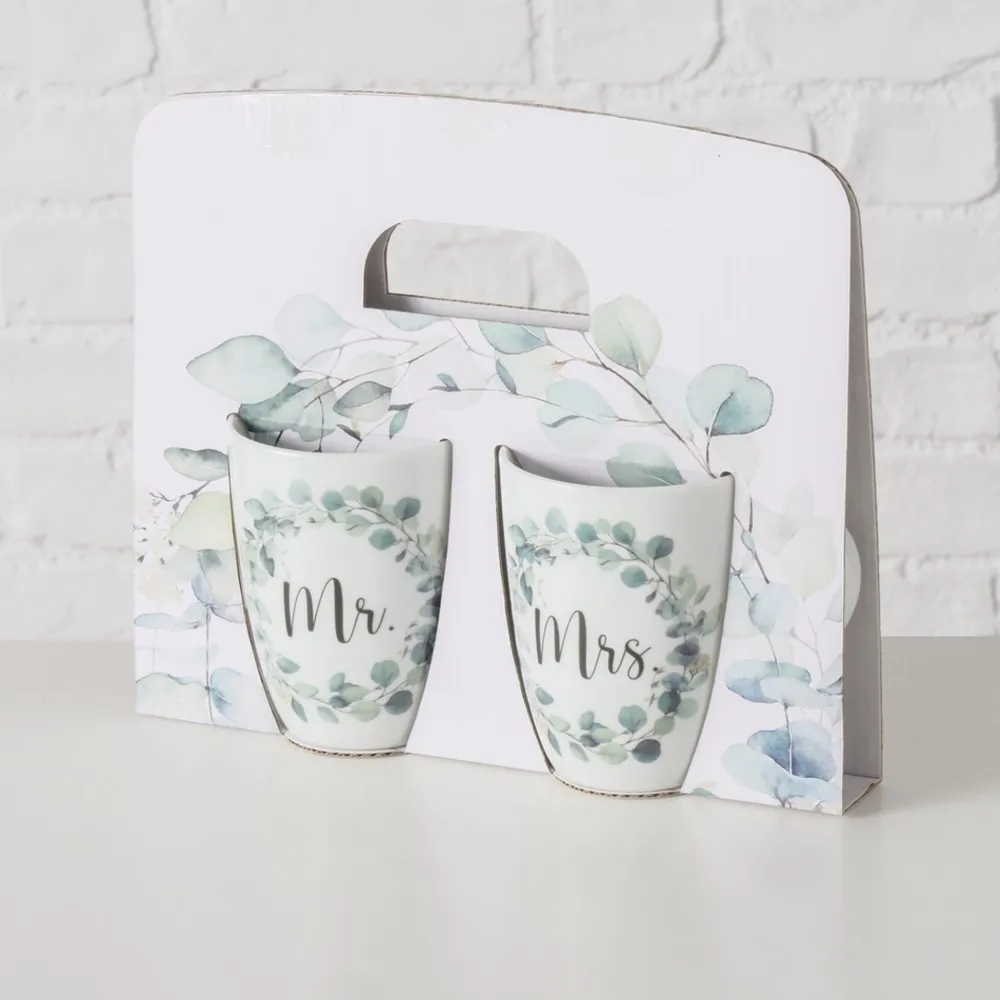 Boltze Becher, Tassen & Cups|Geschirr & Tischdeko Skandinavisch-Becher Eukana Mr und Mrs, 2-teilig