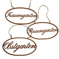 Boltze Schilder, Wandbilder & Poster-3er Set Schild Traumgarten