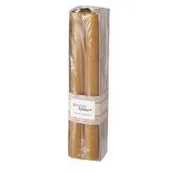 Boltze Weihnachtsdeko|Weihnachts- & Adventskerzen-4er Set Stabkerze Melia