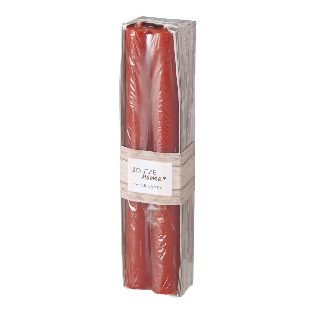 Boltze Weihnachtsdeko|Weihnachts- & Adventskerzen-4er Set Stabkerze Melia