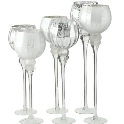 Boltze Windlichter-3er Set Windlicht Manou silber