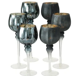 Boltze Windlichter-3er Set Windlicht Manou silber