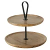 Boltze Etageren & Kuchenplatten|Geschirr & Tischdeko Skandinavisch-Etagere Kabir aus Holz