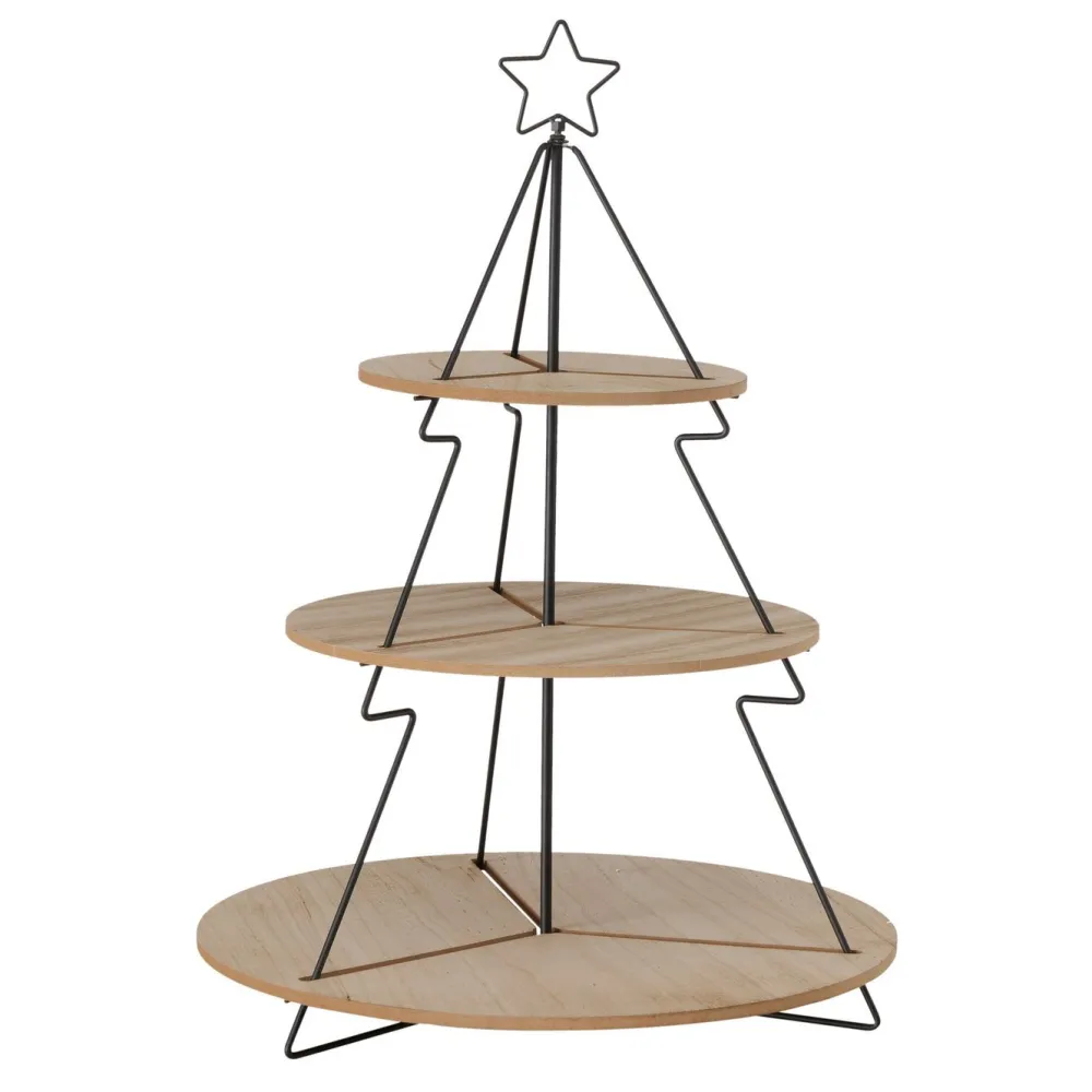 Boltze Weihnachtsdeko|Etageren & Kuchenplatten-Etagere Linella Weihnachten