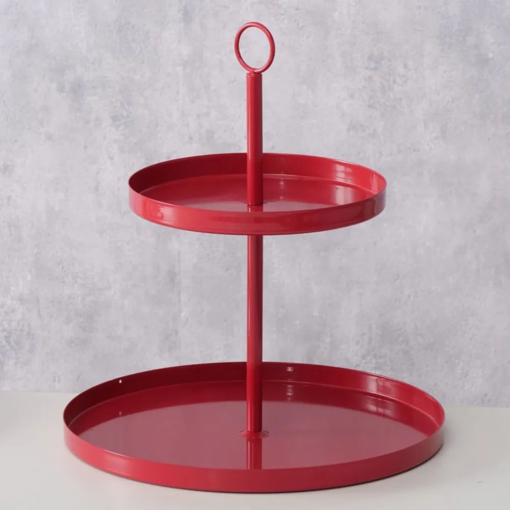 Boltze Etageren & Kuchenplatten|Geschirr & Tischdeko Skandinavisch-Etagere Samina aus Metall