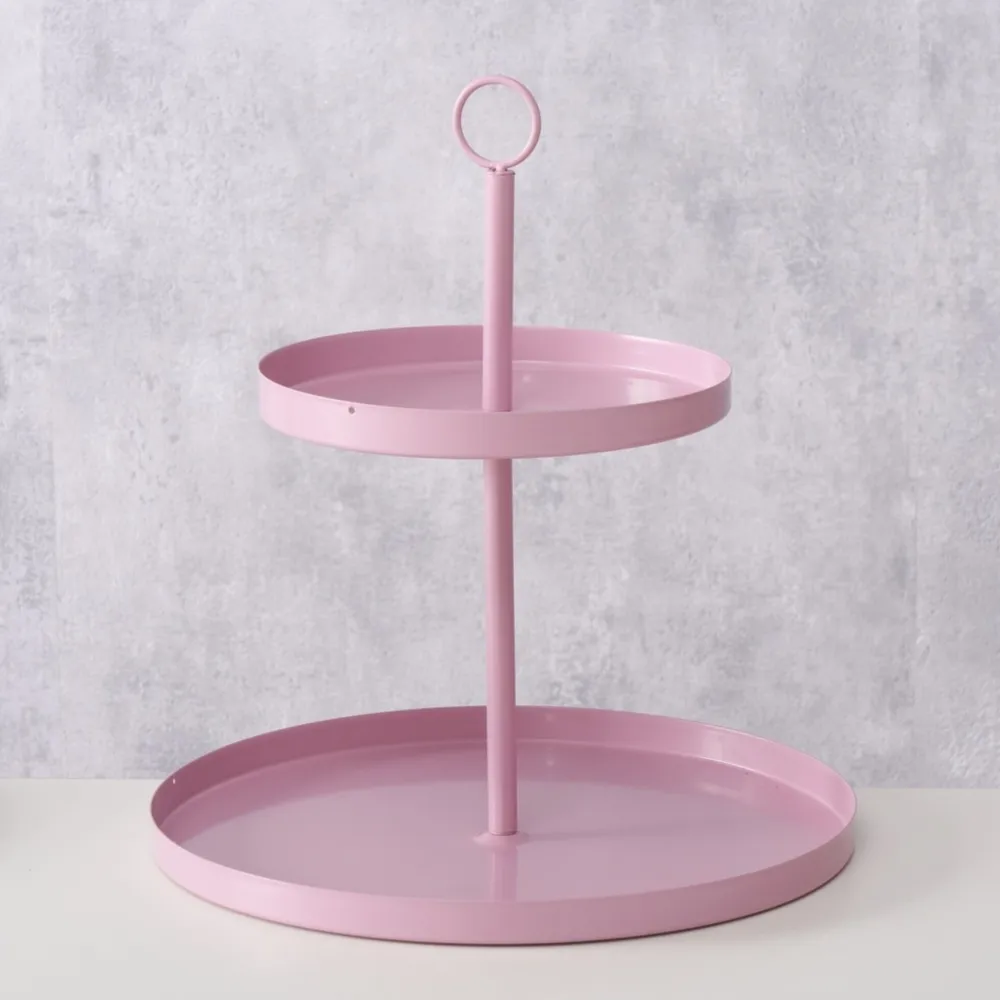 Boltze Etageren & Kuchenplatten|Geschirr & Tischdeko Skandinavisch-Etagere Samina aus Metall