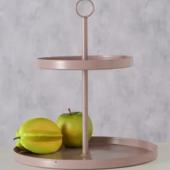 Boltze Etageren & Kuchenplatten|Geschirr & Tischdeko Skandinavisch-Etagere Samina aus Metall