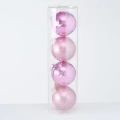 Boltze Weihnachtsdeko-Große Weihnachtskugeln Ø 10 cm, 4 tlg