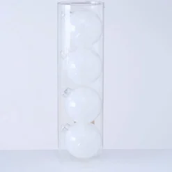 Boltze Weihnachtsdeko-Große Weihnachtskugeln Ø 10 cm, 4 tlg
