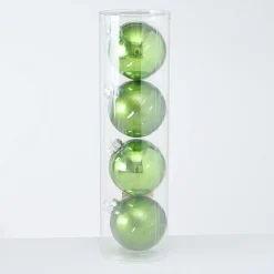 Boltze Weihnachtsdeko-Große Weihnachtskugeln Ø 10 cm, 4 tlg