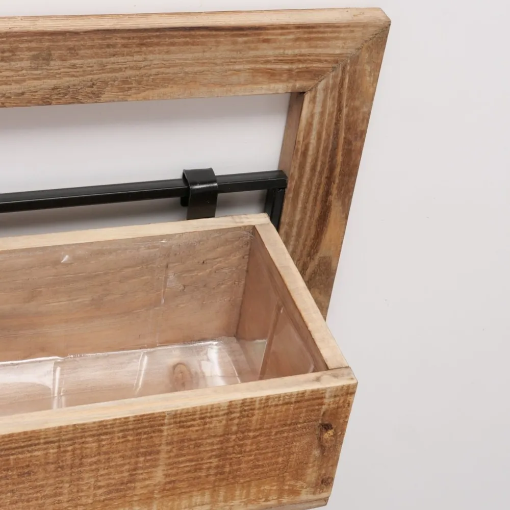 Boltze Töpfe Und Pflanzgefäße-Holz Pflanzkisten für die Wand Übertopf Aneta