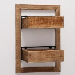 Boltze Töpfe Und Pflanzgefäße-Holz Pflanzkisten für die Wand Übertopf Aneta