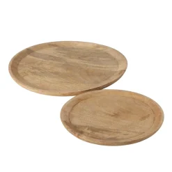 Boltze Tabletts|Teller-Holz Teller Tablett Maino 2-teilig