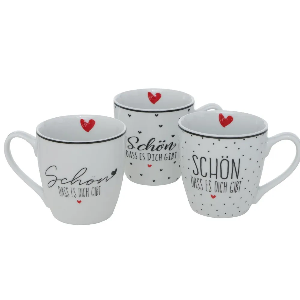 Boltze Becher, Tassen & Cups|Geschirr & Tischdeko Skandinavisch-Jumbobecher Schön 480 ml 3er-Set