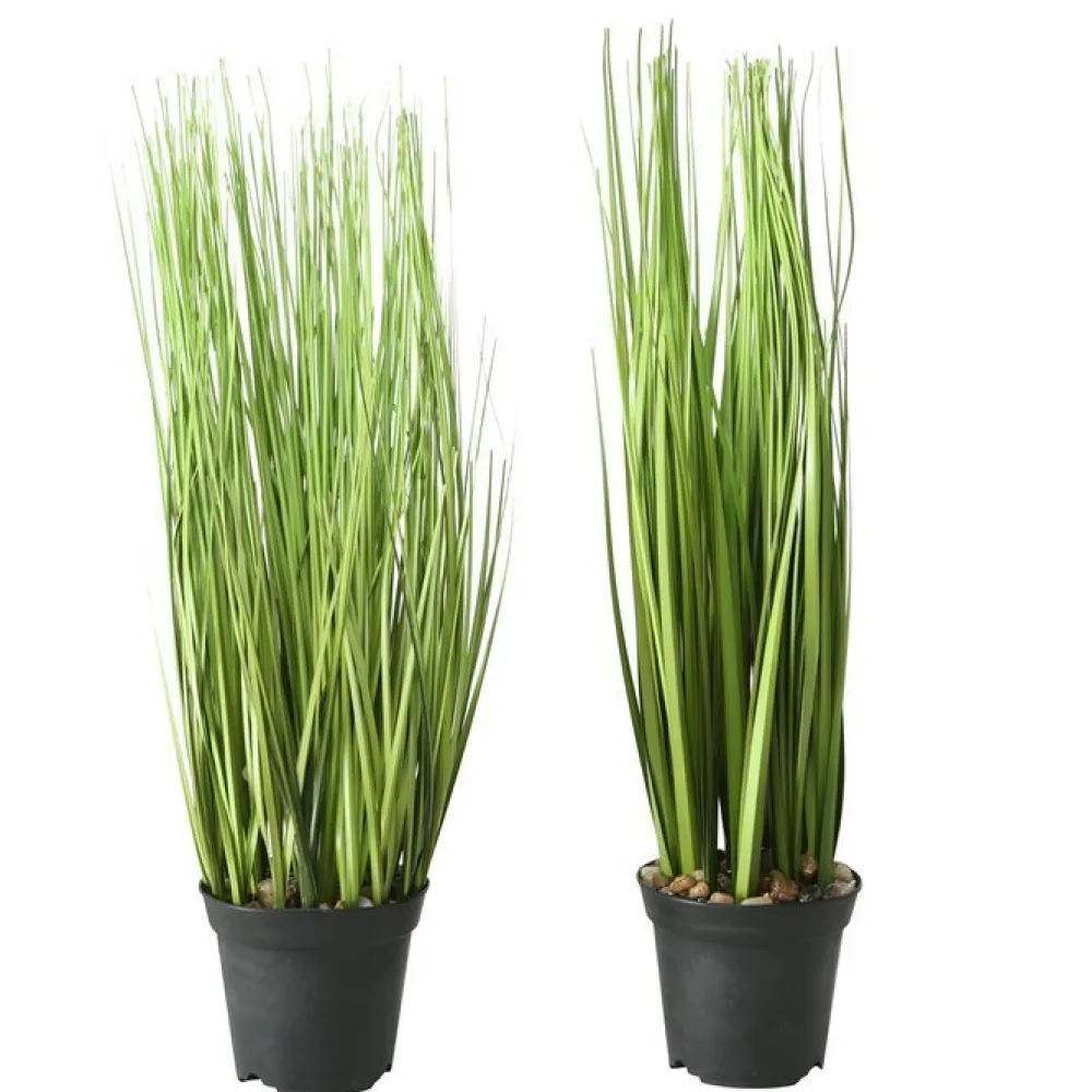 Boltze Kunstblumen & Kunstpflanzen-Kunst Topfpflanze Gras