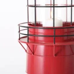 Boltze Laternen-Laterne roter Leuchtturm, 2 tlg