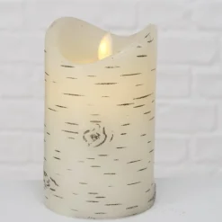 Boltze Weihnachtsdeko|Herbstdeko-LED Kerze Birke