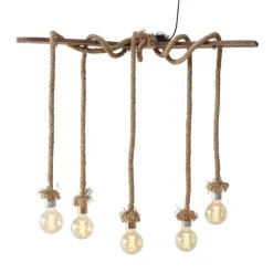 Boltze Deckenlampen-Pendelleuchte Toko Jute