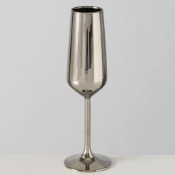 Boltze Trinkgläser|Geschirr & Tischdeko Skandinavisch-Sektglas Adora Metallic