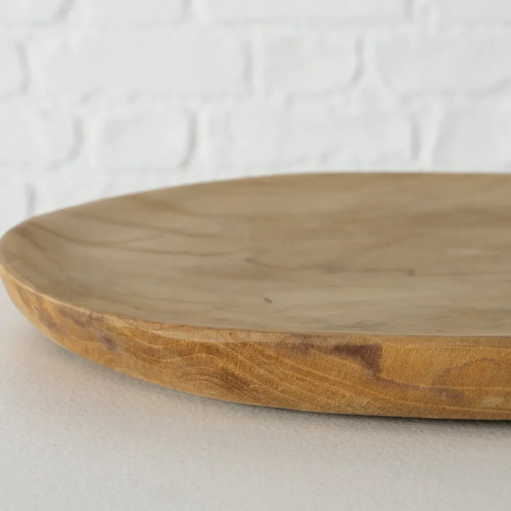 Boltze Servierplatten & Bretter|Teller-Teakholz Tellerset Kallie