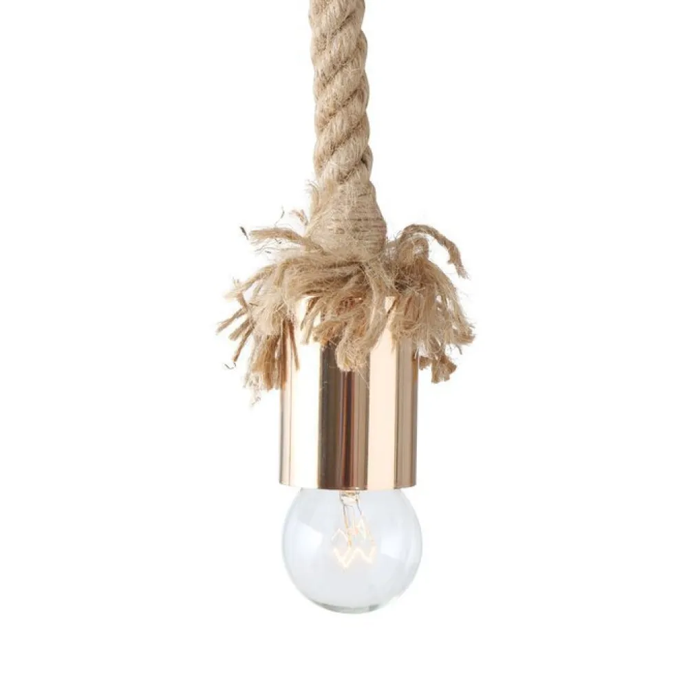 Boltze Deckenlampen|Tischlampen-Tischlampe Hängelampe Toko Jute-Seil