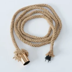 Boltze Deckenlampen|Tischlampen-Tischlampe Hängelampe Toko Jute-Seil