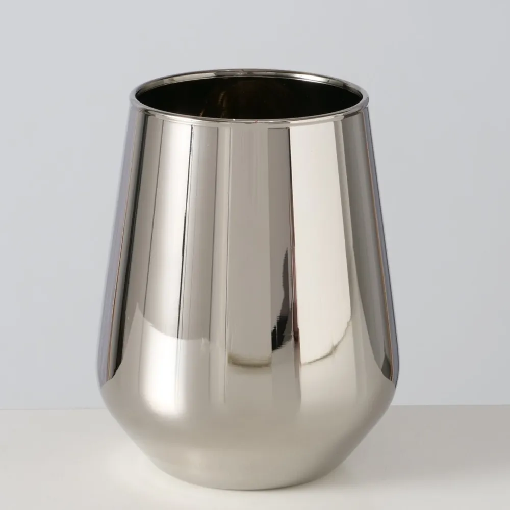 Boltze Trinkgläser|Geschirr & Tischdeko Skandinavisch-Trinkglas Adora metallic