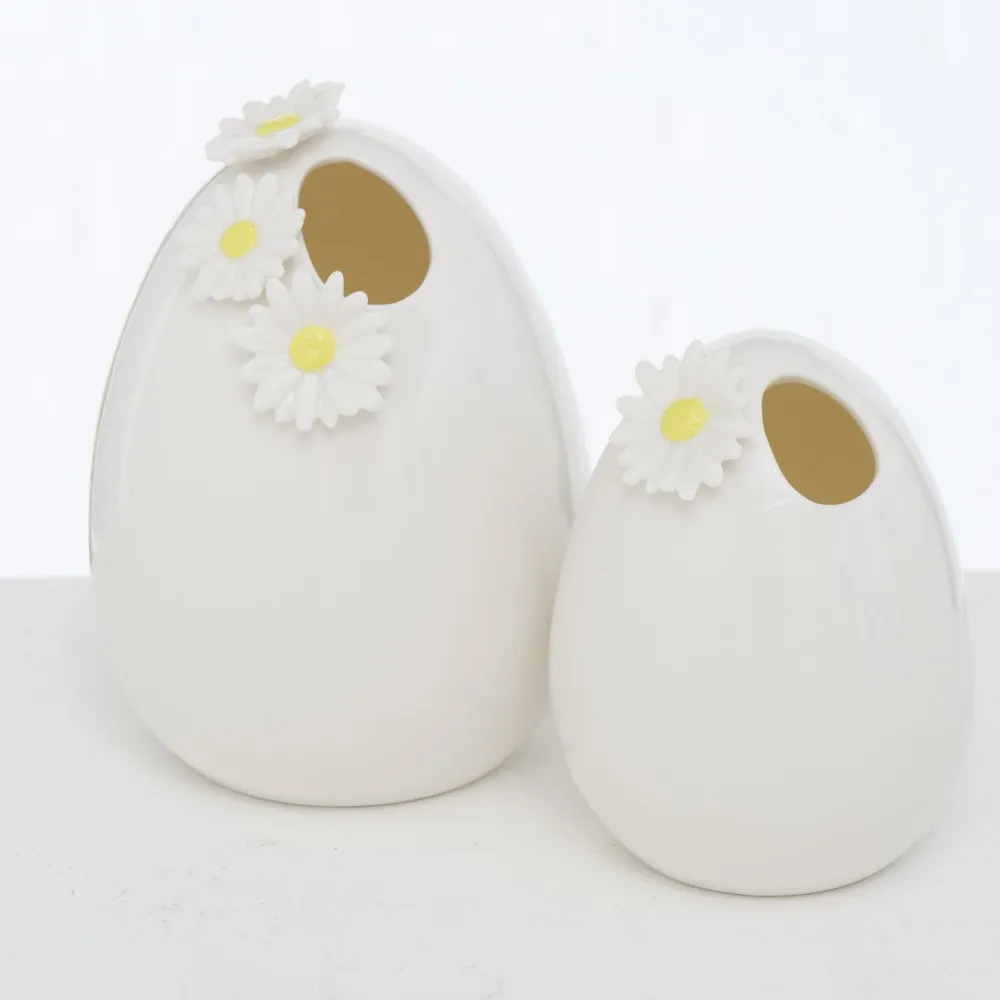 Boltze Oster-Deko|Vasen-Vase Little Flower, 2 tlg