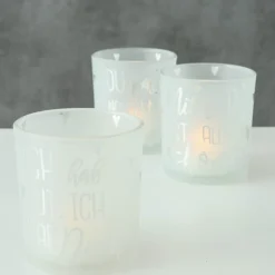 Boltze Windlichter|Geschirr & Tischdeko Skandinavisch-Windlicht Marry 3er Set