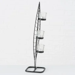 Boltze Teelichthalter-Windlicht Pago hochkannt
