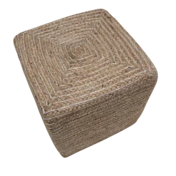 byRoom Hocker & Poufs-Pouf Silver String