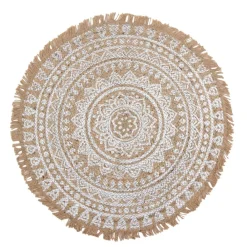 byRoom Seegras- & Juteteppiche|Teppiche-Teppich aus Jute mit Mandala Print