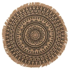 byRoom Seegras- & Juteteppiche|Teppiche-Teppich aus Jute mit Mandala Print