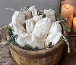 Chic Antique Weihnachtsdeko-Adventskalendertüten 1-24
