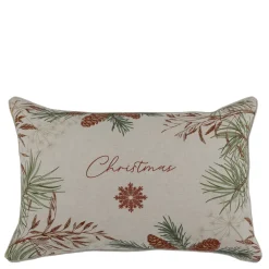 Chic Antique Weihnachtsdeko|Kissen & Kissenbezüge-Aix Kissebezug mit Tanne Christmas