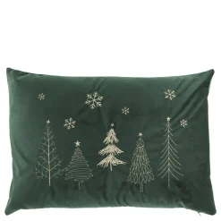 Chic Antique Weihnachtsdeko|Kissen & Kissenbezüge-Aix Kissebezug mit Weihnachtsbäumen