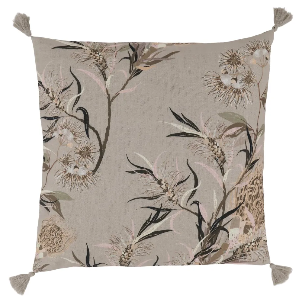 Chic Antique Kissen & Kissenbezüge-Aix Kissenbezug Blumenmotiv 2 mit Quasten