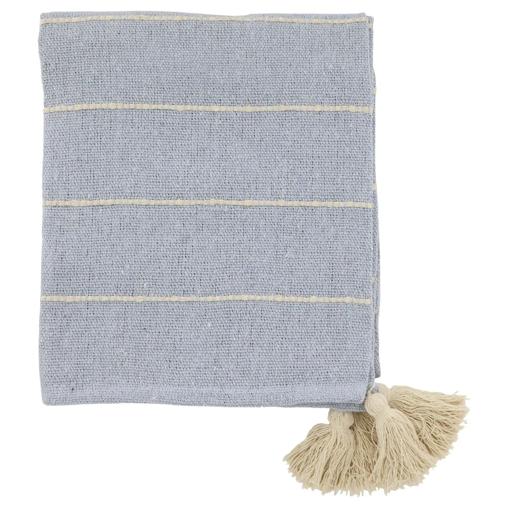 Chic Antique Decken & Plaids-Aix Plaid aus Baumwolle und Garnüberschuss