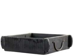 Chic Antique Ziegelformen & Holzboxen-Alte Backsteinform schwarz