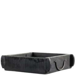 Chic Antique Ziegelformen & Holzboxen-Alte Backsteinform schwarz