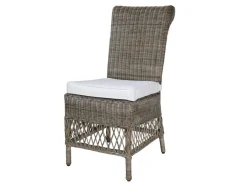 Chic Antique Stühle-Alter französischer Stuhl mit Sitzkissen