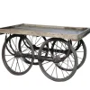 Chic Antique Konsolentische|Beistelltische & Couchtische-Alter Wagen Antik