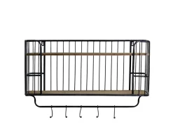 Chic Antique Garderoben|Griffe, Haken & Hakenleisten-Altes Regal Garderobe mit Haken
