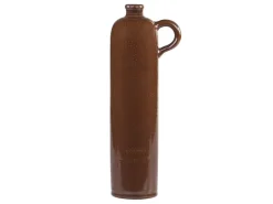 Chic Antique Vasen-Altfranzösische Flasche mokka mit Henkel