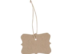 Chic Antique Einpacken, Verpacken-Anhänger mit gewellter Kante