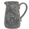 Chic Antique Gartendekoration-Antibes Kanne mit Blumenmuster