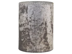 Chic Antique Windlichter-Antikes Windlicht mit Rillen aus Glas