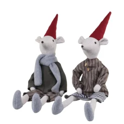 Chic Antique Weihnachtsdeko|Deko-Objekte & Figuren-Asger & Agnes Weihnachtsmäuse sitzend