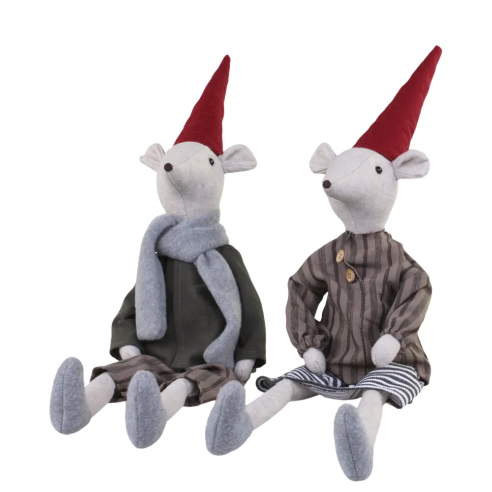 Chic Antique Weihnachtsdeko|Deko-Objekte & Figuren-Asger & Agnes Weihnachtsmäuse sitzend