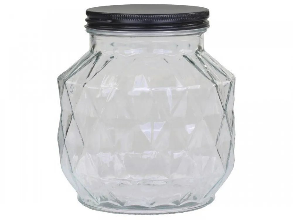 Chic Antique Vorratsgläser-Aufbewahrungsglas mit Diamantenschliff